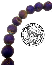Load image into Gallery viewer, Purple Druzy Agate Semi-precious Gem Bead Collar