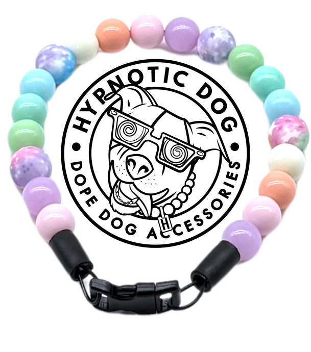 Pastel Stars MINI Acrylic [Small Dog/Cat Bead Collar]
