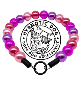 Chunky Pink Horizon Pearls Acrylic Bead Collar