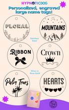 Load image into Gallery viewer, Dog Engraved Circle Name Tags