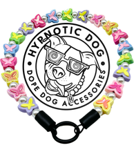 Load image into Gallery viewer, 🟧 18.5&quot; Slip On (Black O-Ring) 🦋 Y2K Butterfly Bead Collar - PRE-MADE/FINAL SALE