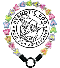 Load image into Gallery viewer, 🟧 18.5&quot; Slip On (Black O-Ring) 🦋 Y2K Butterfly Bead Collar - PRE-MADE/FINAL SALE