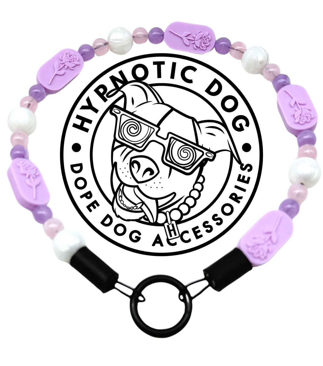 Lilac Rose Bead Collar