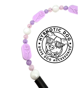 Lilac Rose Bead Collar