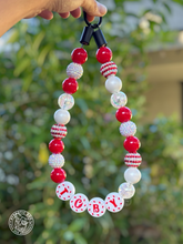 Load image into Gallery viewer, PERSONALIZED Candy Cane Glam Bead Collar