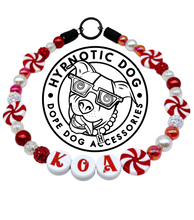 Load image into Gallery viewer, PERSONALIZED Peppermint Swirl Bead Collar
