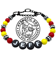 Load image into Gallery viewer, PERSONALIZED Racecar 🏁 Bead Collar