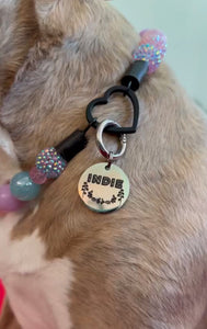 Dog Engraved Circle Name Tags