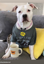 Load image into Gallery viewer, 🟧 18" Slip On (Black O-Ring) Pink &amp; Purple Crystal Flowers 🌸 Acrylic Bead Collar - PRE-MADE/FINAL SALE