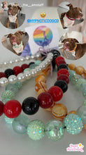 Load image into Gallery viewer, Red Casino Acrylic Bead Collar