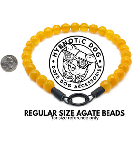 Pine Green Agate Semi-precious Gem Bead Collar [Decorative Only]