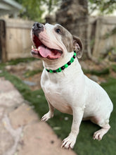 Load image into Gallery viewer, Green Alien Bead Collar