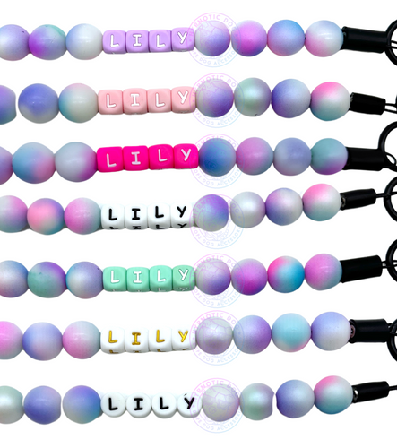 Add-on Only: Personalized Alphabet Letter Medium Silicone Beads (Custom Names)