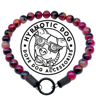 Load image into Gallery viewer, Berry &amp; Navy Agate Semi-precious Gem Bead Collar [Decorative Only]