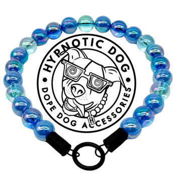 Blue Jellyfish Bead Collar