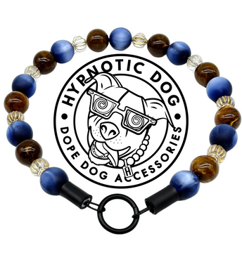 Blue Lantern Acrylic Bead Collar