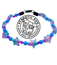 Load image into Gallery viewer, Blue Raspberry Stars Bead Collar