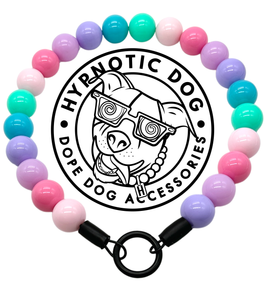 🟧 20" Slip On (Black O-Ring) Bubblegum Acrylic Bead Collar - PRE-MADE/FINAL SALE