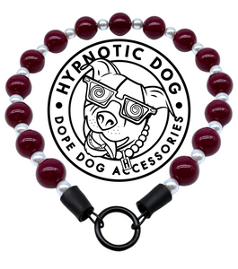 Burgundy Luxe Bead Collar
