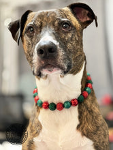 Load image into Gallery viewer, 🟧 18.5" Slip On (Black O-Ring) Christmas Glam Bead Collar - PRE-MADE/FINAL SALE