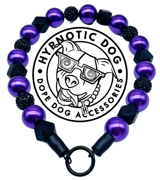 Chunky Mystic Purple Acrylic Bead Collar