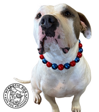 Load image into Gallery viewer, Chunky Red &amp; Blue Pearls Acrylic Bead Collar