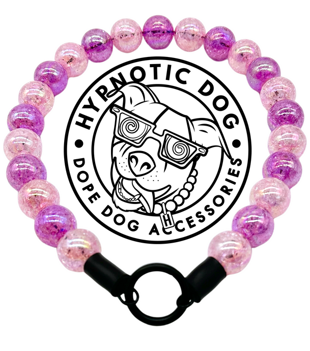 Frozen Berry Crackle Bead Collar