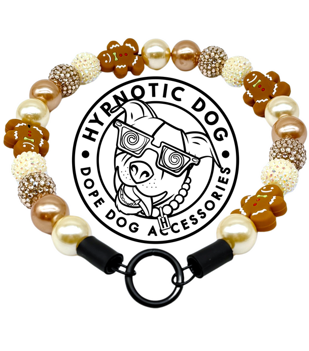 Gingerbread Mocha Glam Bead Collar