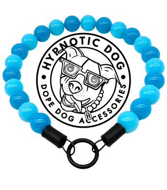 Polar Blue Acrylic Bead Collar