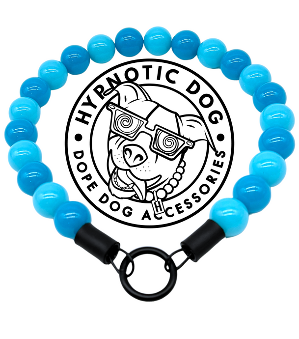 Polar Blue Acrylic Bead Collar