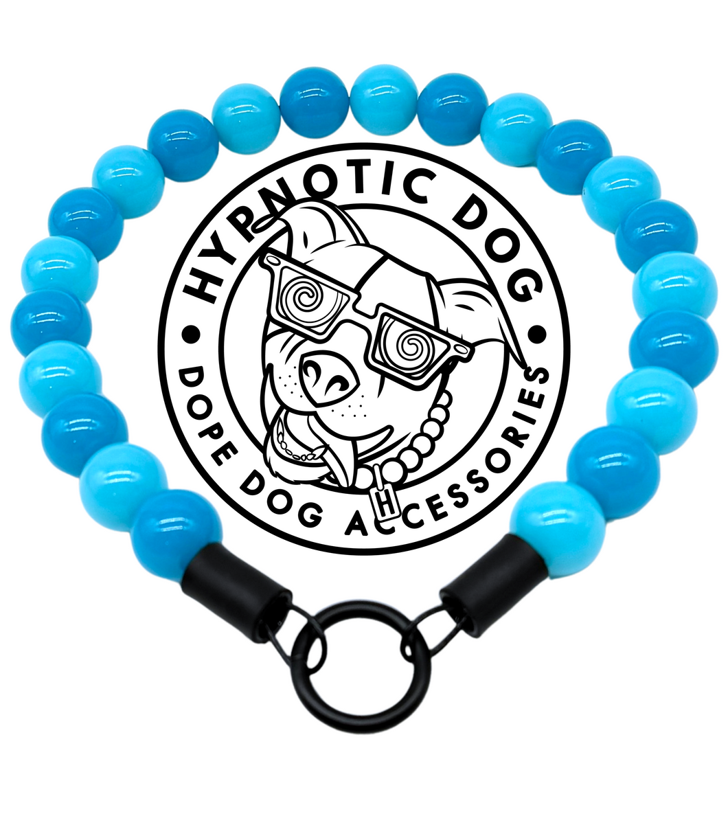 Polar Blue Acrylic Bead Collar