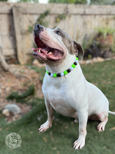 Load image into Gallery viewer, Green Turbo Acrylic Bead Collar