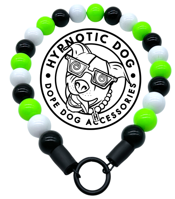 Green Turbo Acrylic Bead Collar