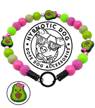 Load image into Gallery viewer, Groovy Guac 🥑🩷 Bead Collar