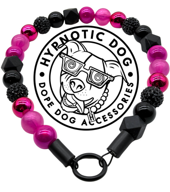 Hot Pink Nova 🖤🩷 Bead Collar