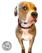 Load image into Gallery viewer, 🟧 18.5" Slip On (Black O-Ring) Christmas Glam Bead Collar - PRE-MADE/FINAL SALE