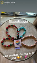 Load image into Gallery viewer, 🟧 18.5" Slip On (Black O-Ring) Christmas Glam Bead Collar - PRE-MADE/FINAL SALE