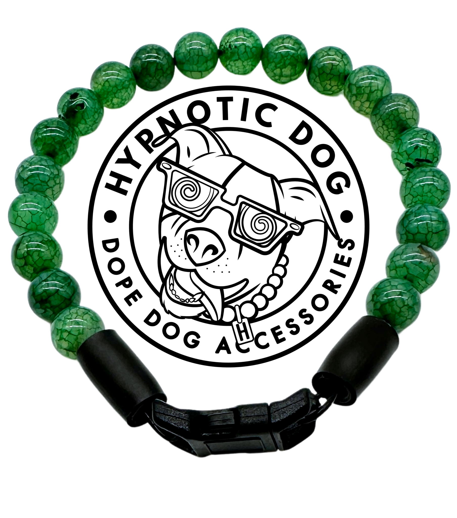 XS Jade Green Agate Semi-precious Gemstone [Small Dog/Cat Bead XS Jade Green Agate Semi-precious Gemstone [Small Dog/Cat Bead