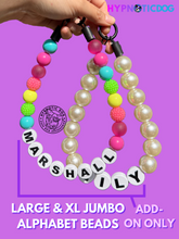 Load image into Gallery viewer, Add-on Only: LARGE &amp; XL JUMBO Personalized Alphabet Letter Beads (Custom Names)