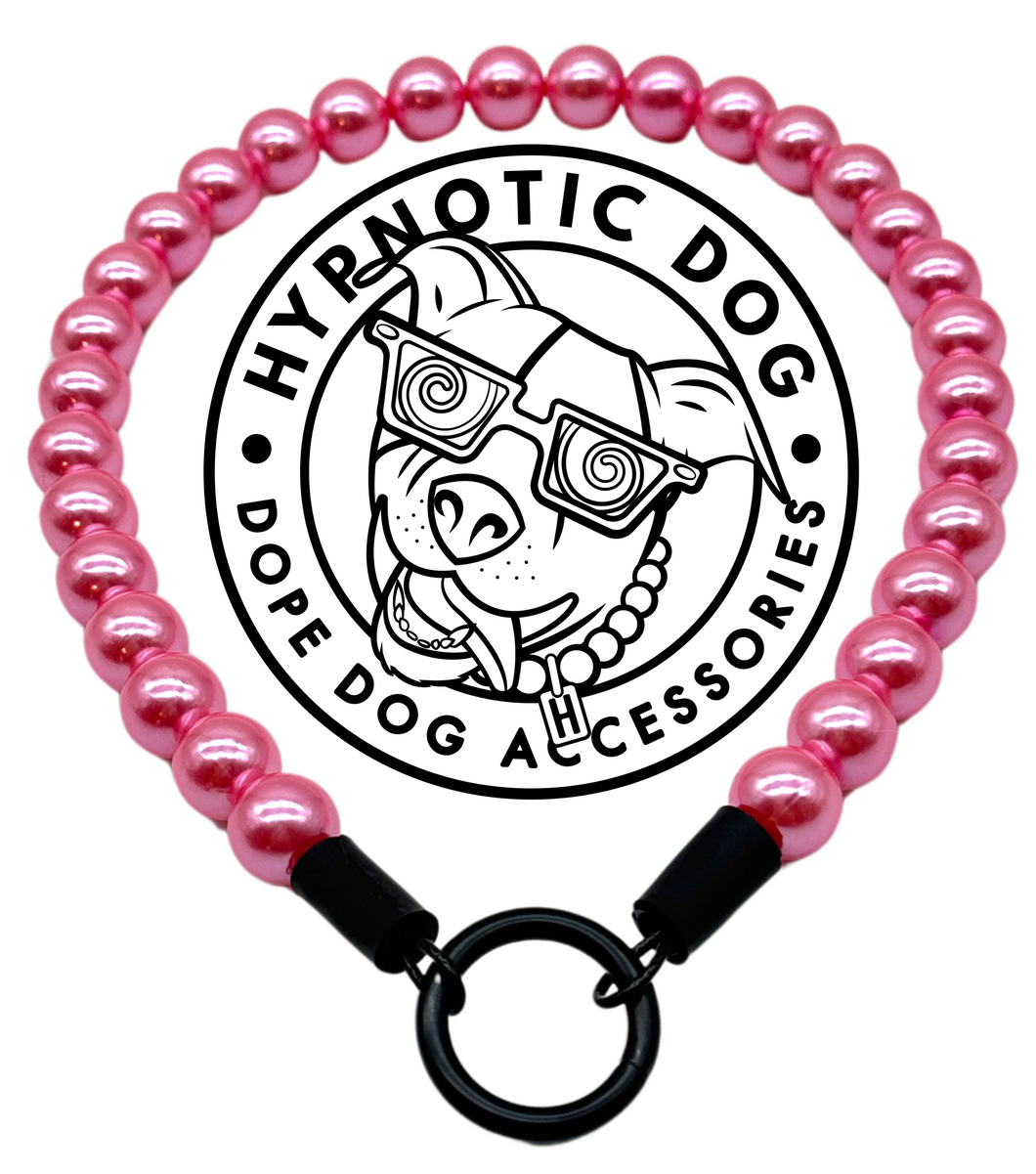 Mini Bubblegum Pink Pearl [Small Dog/Cat Bead Collar]