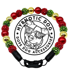 Jingle Bell Rock MINI Glam Collar [Small Dog/Cat Bead Collar]