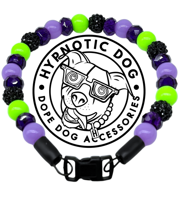MINI Midnight Cauldron [Small Dog/Cat Bead Collar]
