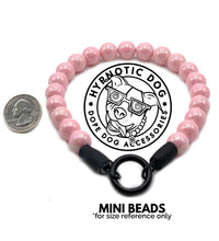 Load image into Gallery viewer, Rose Pink Swirl Acrylic MINI [Small Dog/Cat Bead Collar]