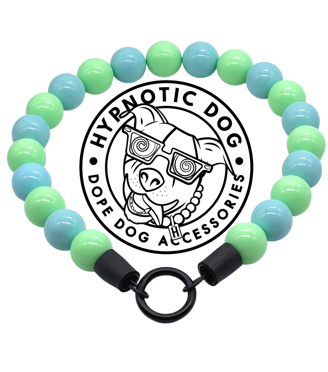 Mint Sky MINI Acrylic [Small Dog/Cat Bead Collar]