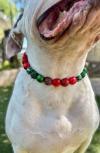 Load image into Gallery viewer, Mistletoe Glam Bead Collar