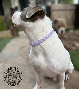 Moonlit Lavender Resin Bead Collar