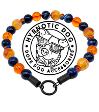 Load image into Gallery viewer, Navy &amp; Ember Acrylic Bead Collar