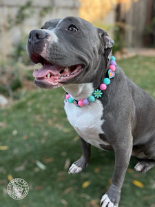 Peace and Love Bead Collar