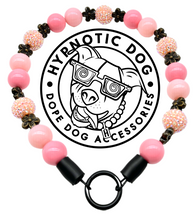Load image into Gallery viewer, 🟧 19&quot; Slip On (Black O-Ring) Peach Blossom 🌸 Bead Collar - PRE-MADE/FINAL SALE