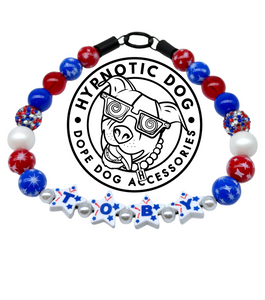 PERSONALIZED 4th of July Glam Bead Collar